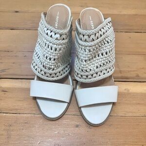 Report Women's Woven Cream Sandals